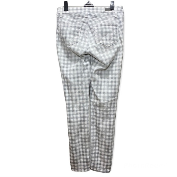 PAIGE Verdugo Ankle Skinny Jeans in Grey Gingham size 25 - Picture 6 of 12
